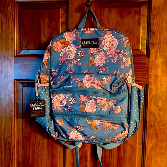 Matilda Jane Bags New Matilda Jane Harlow Flowerpolka Dot Backpack